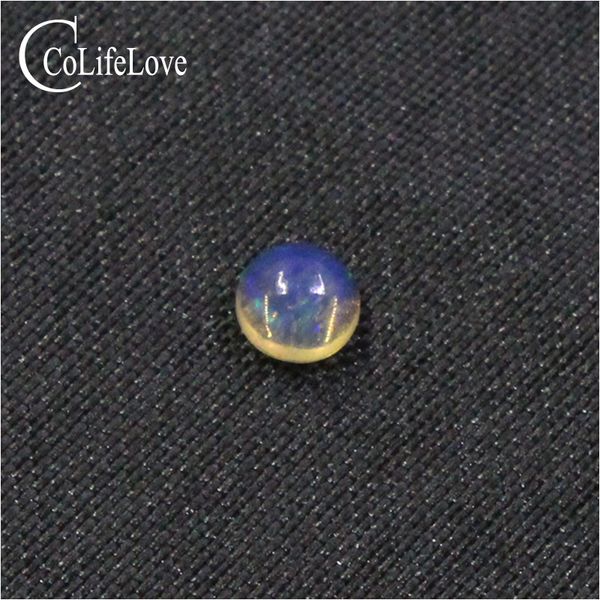 

3mm round opal loose gemstone for jewelry shop 100% natural opal gemstone, Black