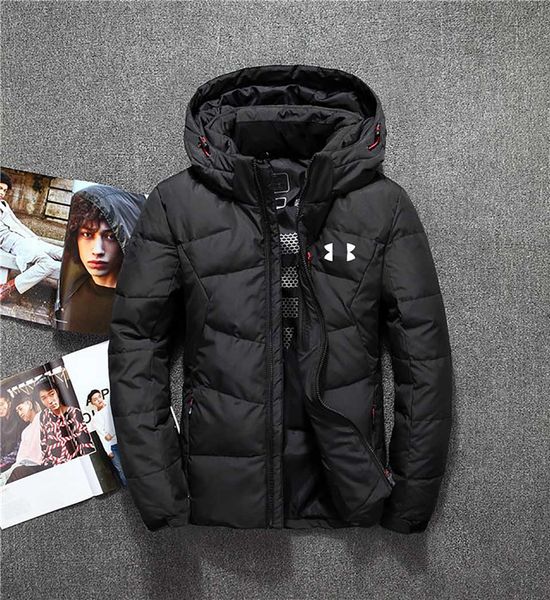 

mens winter jacket under custom armour windproof warm winter coat fashion luxury goose down jacket wild blue black down jacket