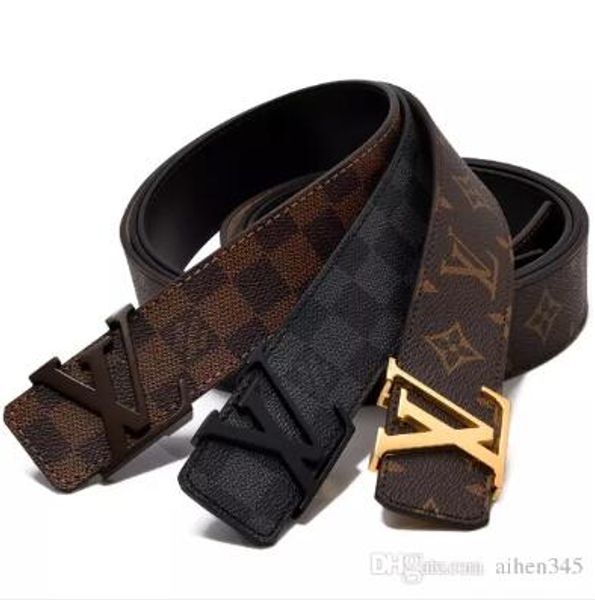

Men fa hion de igner belt luxury belt man woman brand belt ca ual v letter logo mooth buckle 13 loui 13 vuitton high quality