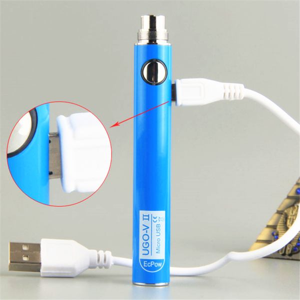 Оригинальный новейший EVOD 650 900 мАч эго т Vape Pen Batteries Micro USB UGO V II 510 резьба батареи E CIG Vaporizer