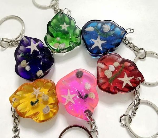 

100 pcs keychain star taxidermy resin irregular shape design jewelry, Slivery;golden