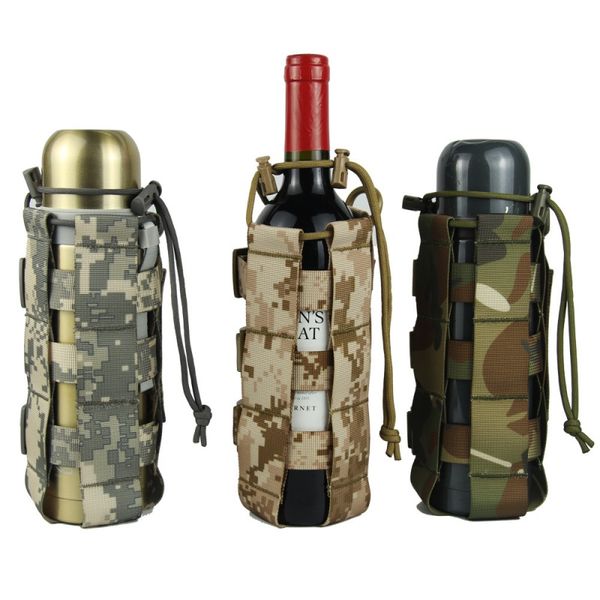 

new 0.5l-2.5ltactical molle бутылки воды мешок нейлона военный столовая обложка кобура открытый путешествие чайник сумка