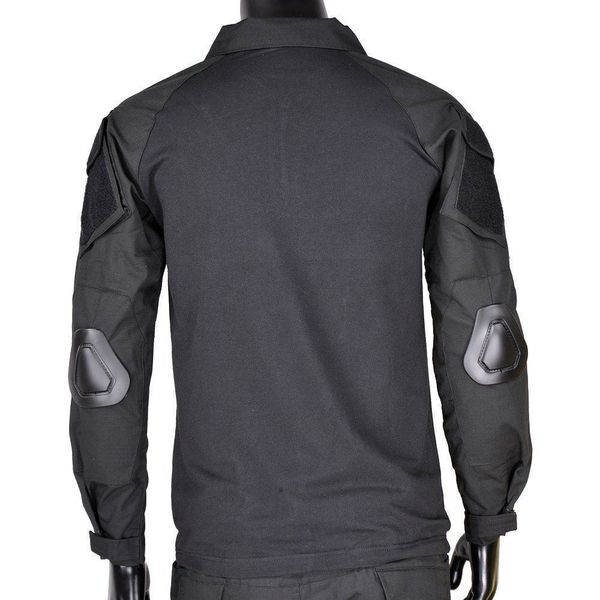 

military tactical combat uniform usmc gen3 long sleeve slim fit combat shirt airsoft gear with elbow pads outdoor jackets hoodies, Blue;black