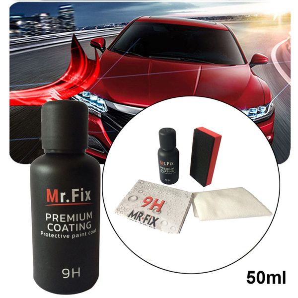 

carprie car repair agent 50ml 9h car oxidation liquid ceramic coat super hydrophobic glass coating set care products plating