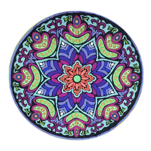 

150*150cm/59*59'' bath towel decor geometric printed chiffon round beach towel bath towel summer style 1pcs/lot