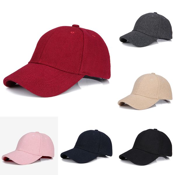 

baseball cap with classic adjustable fastner boys mens winter hairy hat gorras para hombre casquette homme, Blue;gray