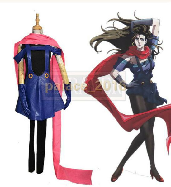 

jojo's bizarre adventure lisa lisa cosplay costume custom made any size, Black;red