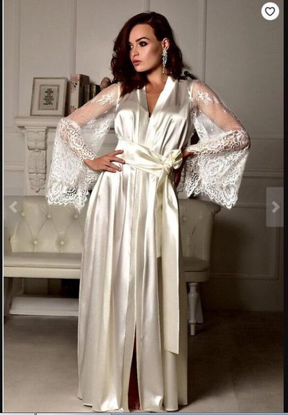 

черных женщины night robe халат невеста венчания невеста одеяние кружево с длинным халатом пижама пижамы пижама lingeries большого размера, Black;red