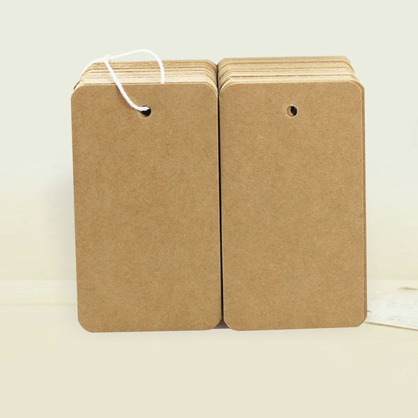 

50pcs/lot kraft paper hang tag retro gift hang tag 5x9cm