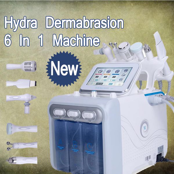 

6 in 1 h2 o2 hydra facial dermabrasion hydro microdermabrasion peeling vacuum skin cleaning water aqua oxygen spray device