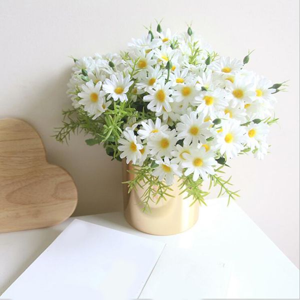 

delicate artificial plant daisy simulation blue small daisy jump orchid fake flowers christmas wedding home decor