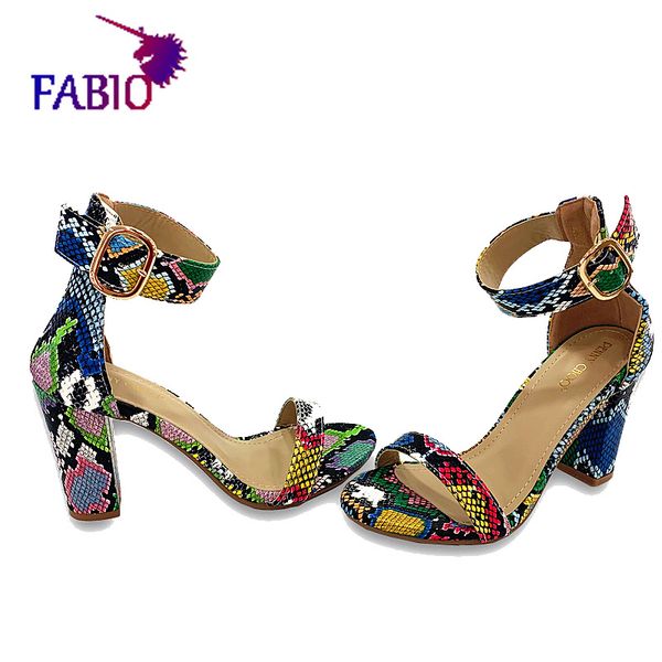 

square thick block heel shoes for women peep toe summer high heels snake lines sandals mx200407, Black