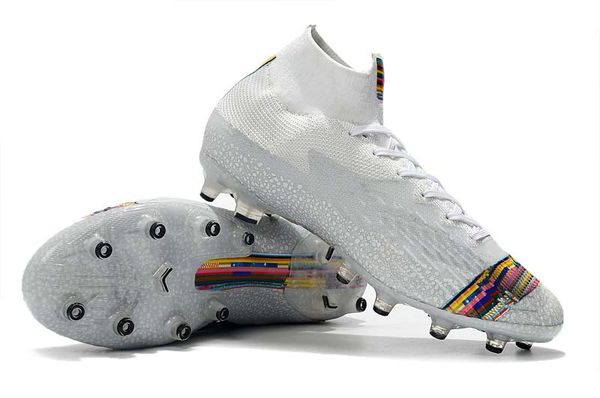 

superfly 7 elite cr7 fg football boots fg men soccer shoes rainbow color soccer cleats