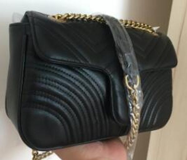 

2022 m443497 marmont shoulder bags women gold chain crossbody bag handbags new desig purse female message bag size 26cm