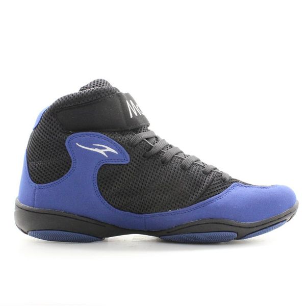 

speed men's boxing fitness training boot black / blue wrestling shoes