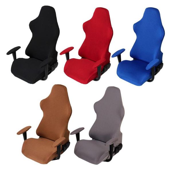 Solid Color Chair Cover Polyester Game Chair Cover Office