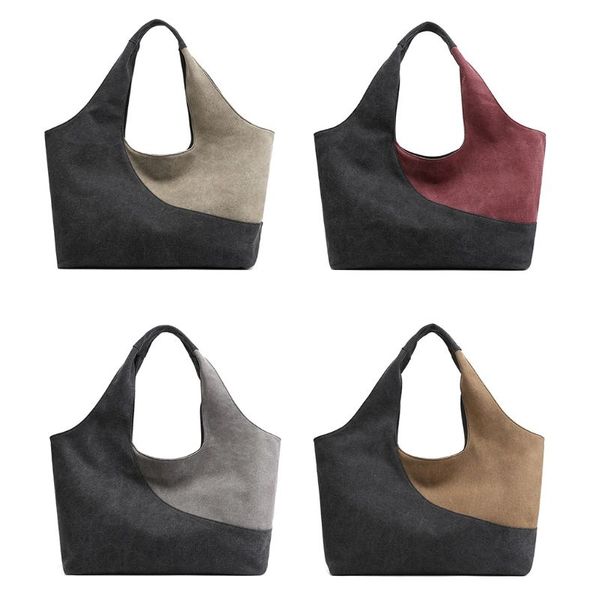 

women vintage canvas shoulder bag lady handle tote messenger satchel purse