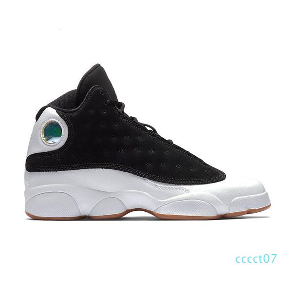

2020 new atmosphere grey cap and gown 13 13s men basketball shoes black cat he got game playoff mens trainers sports sneakers 7-13 07ct