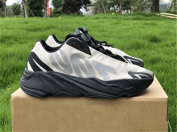 

originals 700 bone silver fy3729 mnvn orange fv3258 triple black phosphor 3m reflective running shoes men authentic kanye west sneakers
