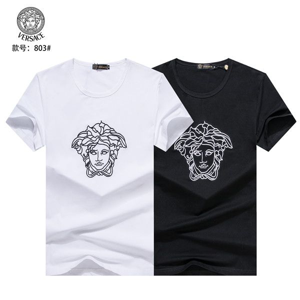 

brand design 18ss summer street wear europe paris fan made fashion men broken hole cotton tshirt casual women tee t-shirt5, White;black