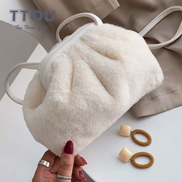 

ttou mode warme cloud vorm vrouwen clutch bag geplooide knoedel schouder vrouwelijke messenger bag mooie crossbody tas merk nieuwe