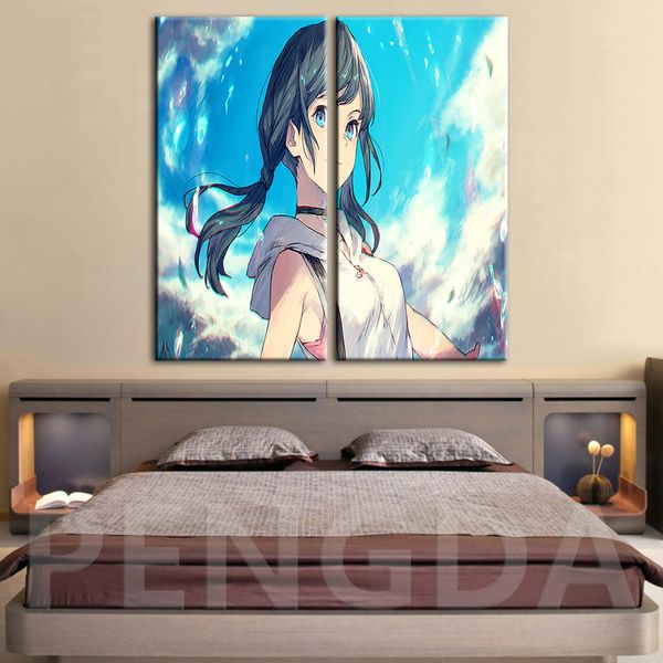 

печать холст живопись модульные картины выветривание с вами японский аниме плакат стены искусства для спальни украшения дома рамки