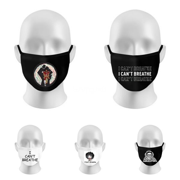 

mascarillas i cant breathe designer letter scarf washable reusable face mask protective fabric mask breathable comfortable black mask #756