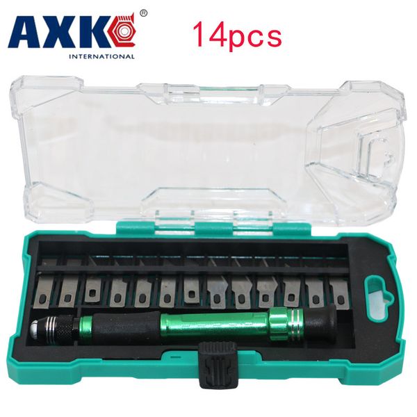 

14pcs / set нож set многоелевого pc обби нож долоо деѬевообѬабаваие Ѭђной инѬђ