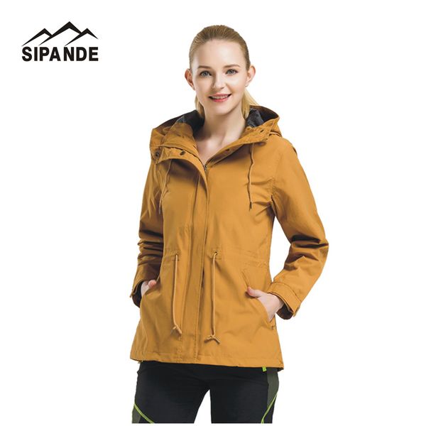 

2020 spring autumn women's windbreaker hiking jackets outerwear sport hoodied camping trekking warm coats, Blue;black
