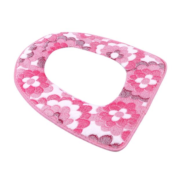 

thicken warmer waterproof zipper toilet cover toilet seat cover comfortable soft flannel toilet seats pad bathroom accessories bathroom sink