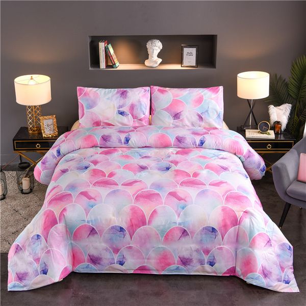 

scale printed bedding set marble duvet cover sets  king quilt cover bed linen
