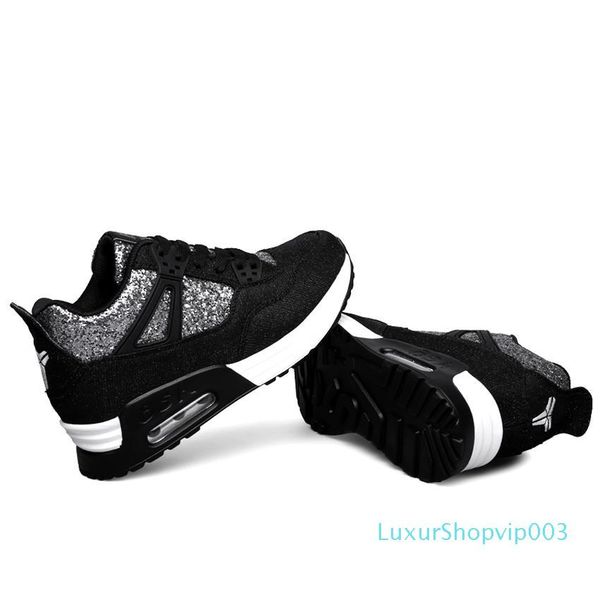 

women breathable fashion height increasing female handmade vulcanize platform shoes feminino sapato 35-40, Black;white