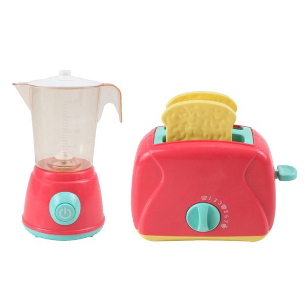 

mini home appliance juicer & bread maker playset kids pretend role play toy