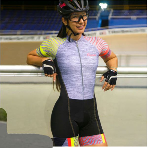 

racing sets 2021 pro teamtriathlon suit women's multi-style cycling jersey bodysuit jumpsuit maillot bike short sleeve cohesionset, Black;blue