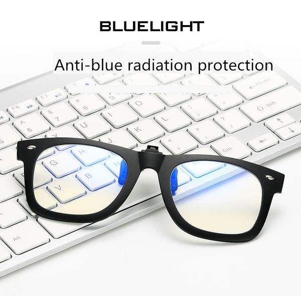 

2020 limited anti blue ray clip on glasses men women computer goggles game anti-blue light radiation resistant eyewear, White;black