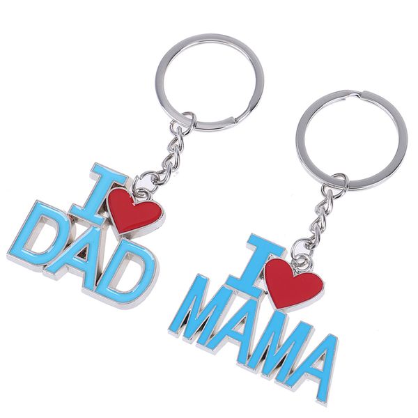 

1pc family keychain accessories metal keychain mother father 's day gift fashion, Silver