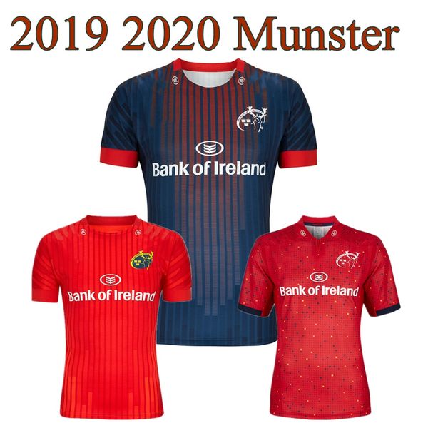 

2019 2020 munster rugby jerseys munster city rugby home away men 19 20 munster shirts ireland club rugby shirt size s-3xl, Black;gray