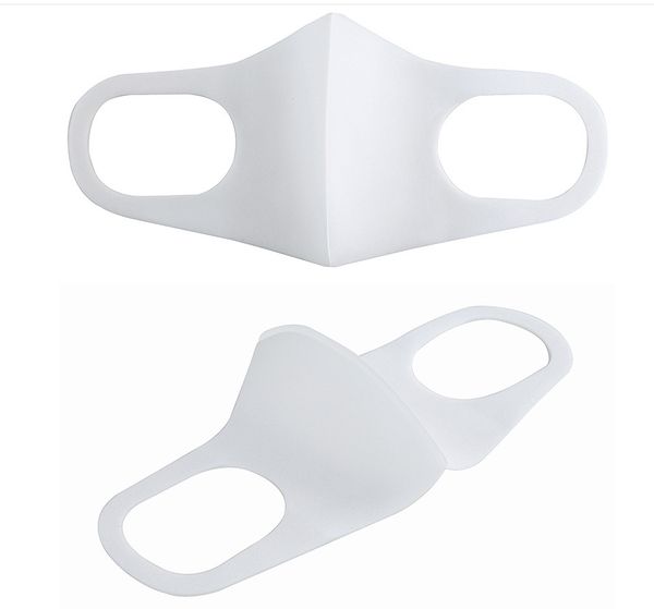 Venda Por Atacado Alta Qualidade Em Branco Sublimação Face Mask Adultos Máscara de Prevenção de Poeira Respirável pode ser reutilizado para DIY Calor Transfer Print