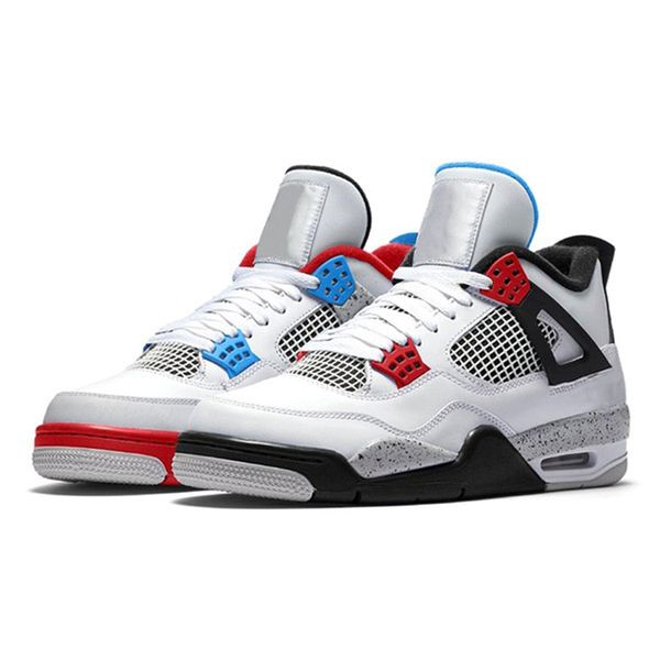 

4 tattoo singles day travis scotts raptors mens basketball shoes 4s white cement denim blue royalty men sports sneakers designer trainers #3