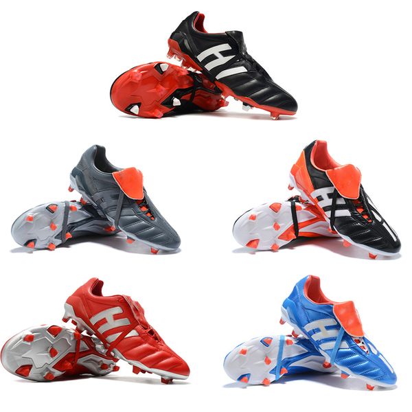 

classics predator mania og fg red silver white limited edition beckham zz 1998 men soccer shoes cleats football boots