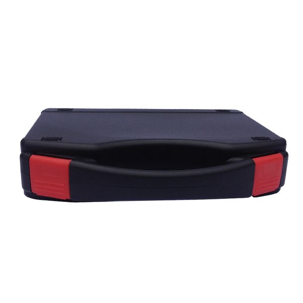 

sq001b black small plastic tool box with latches