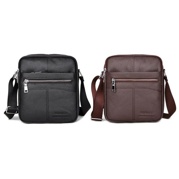 

genuine leather shoulder bag men travel solid crossbody messenger handbag