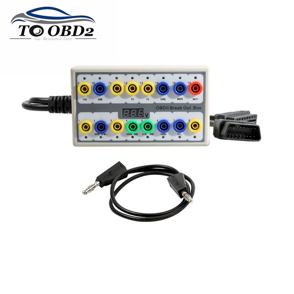 

obdii obd2 breakout box car obd 2 break out box car protocol detector auto can test automotive connector cardetector