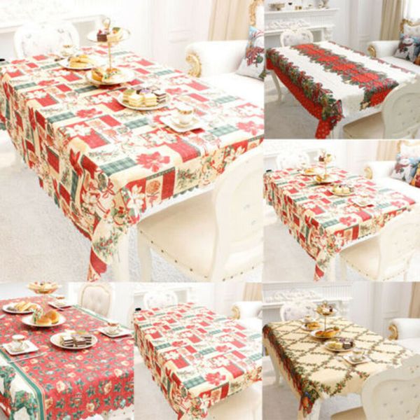 

150 * 180см рождество скатерть кухня обеденный стол украшения главная прямоугольный партии таблица обложки рождественские украшения для дома