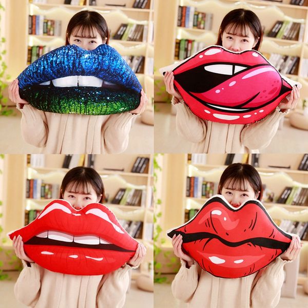 

creative lip big plush pillow cushion large red lips soft pp cotton stuffed toys birthday gift