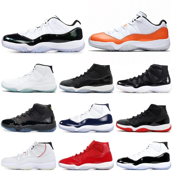 

concord 11s men basketball shoes 11 cap and gown bred space jam heiress platinum tint 72-10 women mens trainer outdoor sports sneakers