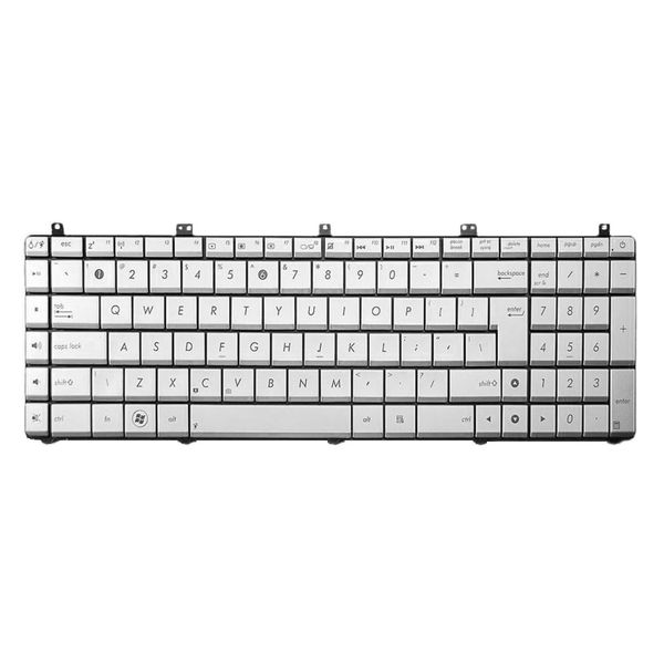 

silver replacement keyboard compatible for asus n75 n75s n75sf n75sl lap (us layout