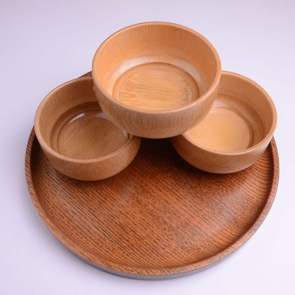 

natural bamboo rice soup bowl food containter kitchen utensil tableware wholesale