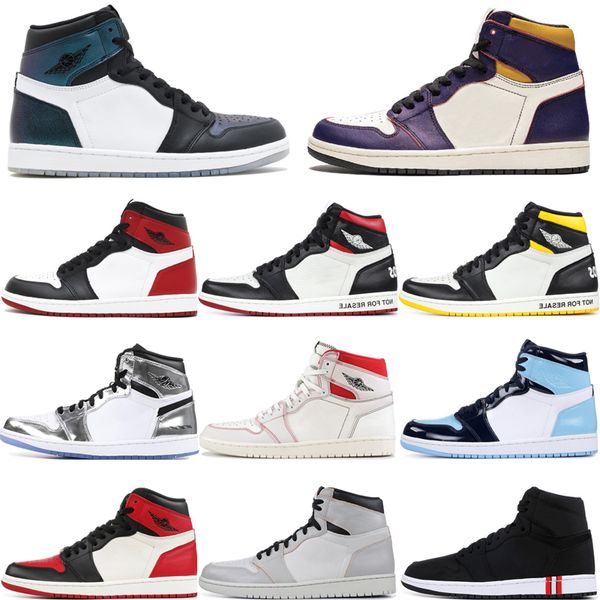 

Luxury 1 1s Basketball Shoes all star chameleon Black Toe 16 kawhi leonard NRG shadow Court Purple Spiderman UNC Designer Sport Sneakers