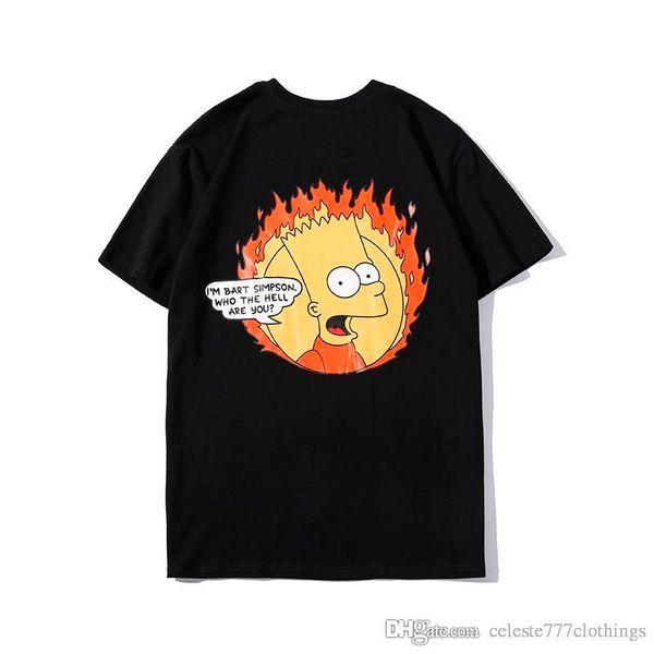 

Brand new with label t hirt men fa hion funny un print cotton men and women both wear off black white color brand clothing